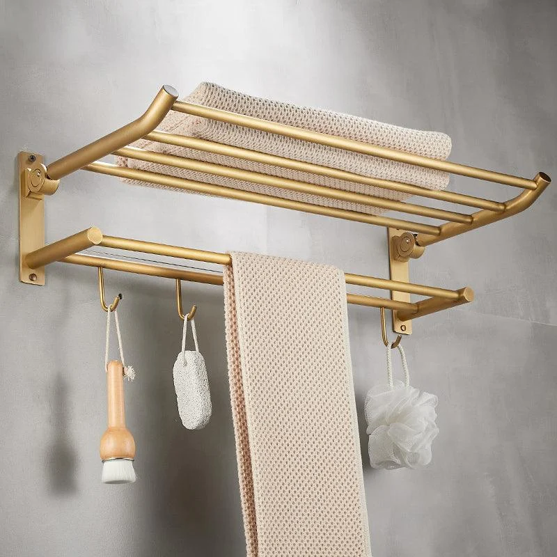 Modern Bathroom Accessory Kit Paper Holder Bath Shelf Gold Bath Hardware Set -Bathlova