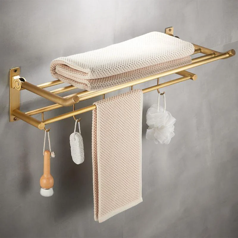 Modern Bathroom Accessory Kit Paper Holder Bath Shelf Gold Bath Hardware Set -Bathlova