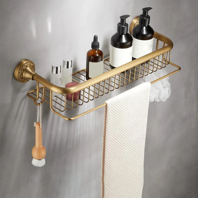 Modern Bathroom Accessory Kit Paper Holder Bath Shelf Gold Bath Hardware Set -Bathlova