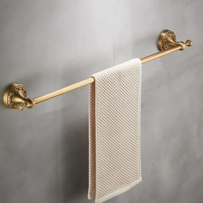 Modern Bathroom Accessory Kit Paper Holder Bath Shelf Gold Bath Hardware Set -Bathlova