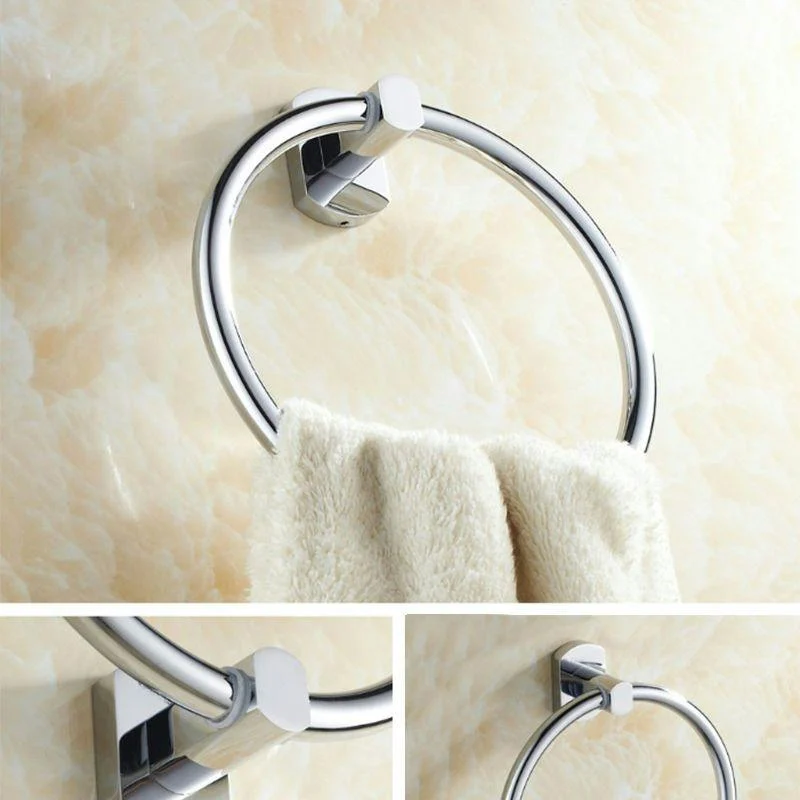 Modern Bathroom Accessory Kit Paper Holder Towel Bar Stainless Steel Bathroom Set -Bathlova