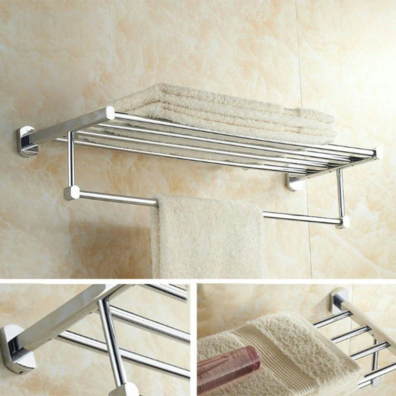 Modern Bathroom Accessory Kit Paper Holder Towel Bar Stainless Steel Bathroom Set -Bathlova