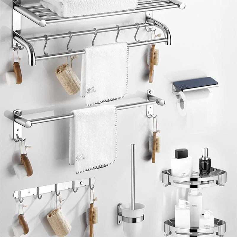 Modern Bathroom Accessory Kit Stainless Steel Bath Shelf Bathroom Set -Bathlova