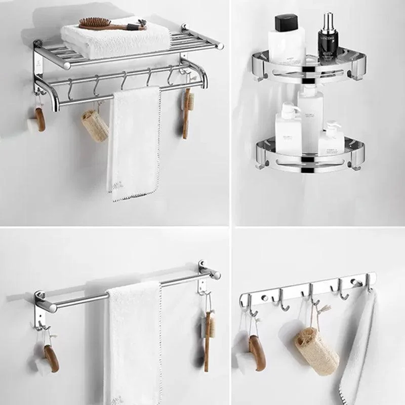 Modern Bathroom Accessory Kit Stainless Steel Bath Shelf Bathroom Set -Bathlova