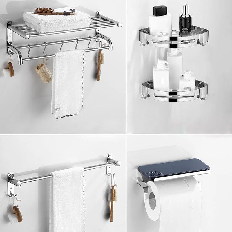 Modern Bathroom Accessory Kit Stainless Steel Bath Shelf Bathroom Set -Bathlova