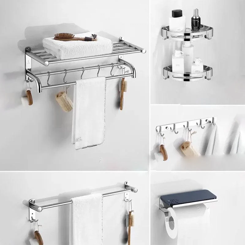 Modern Bathroom Accessory Kit Stainless Steel Bath Shelf Bathroom Set -Bathlova