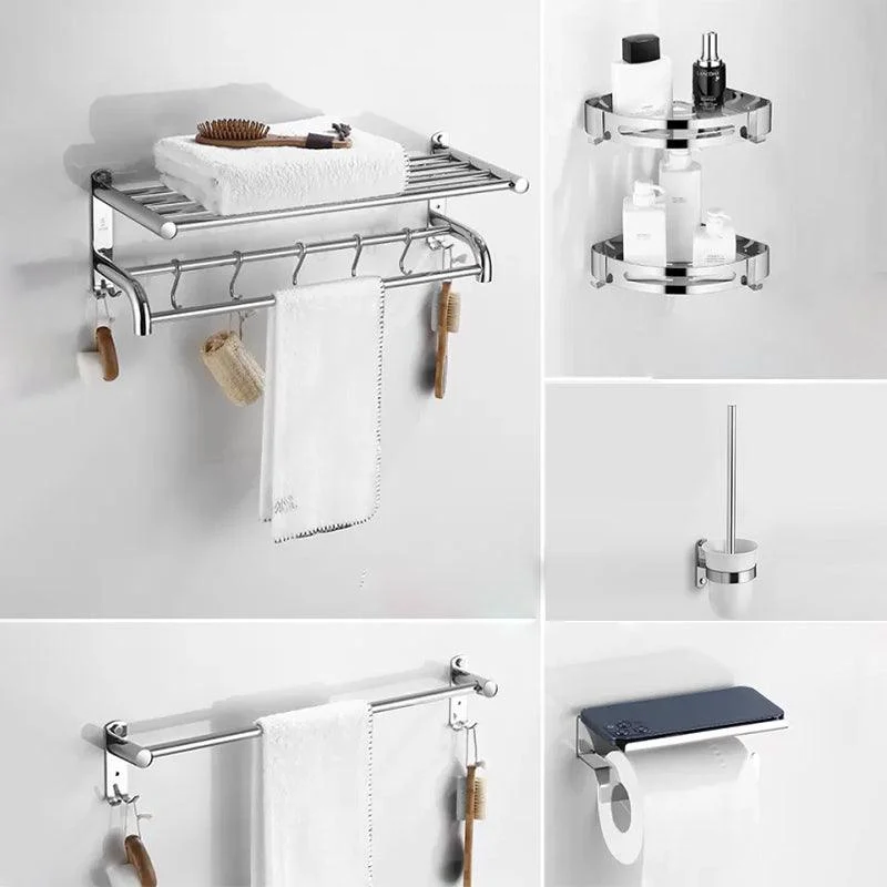 Modern Bathroom Accessory Kit Stainless Steel Bath Shelf Bathroom Set -Bathlova