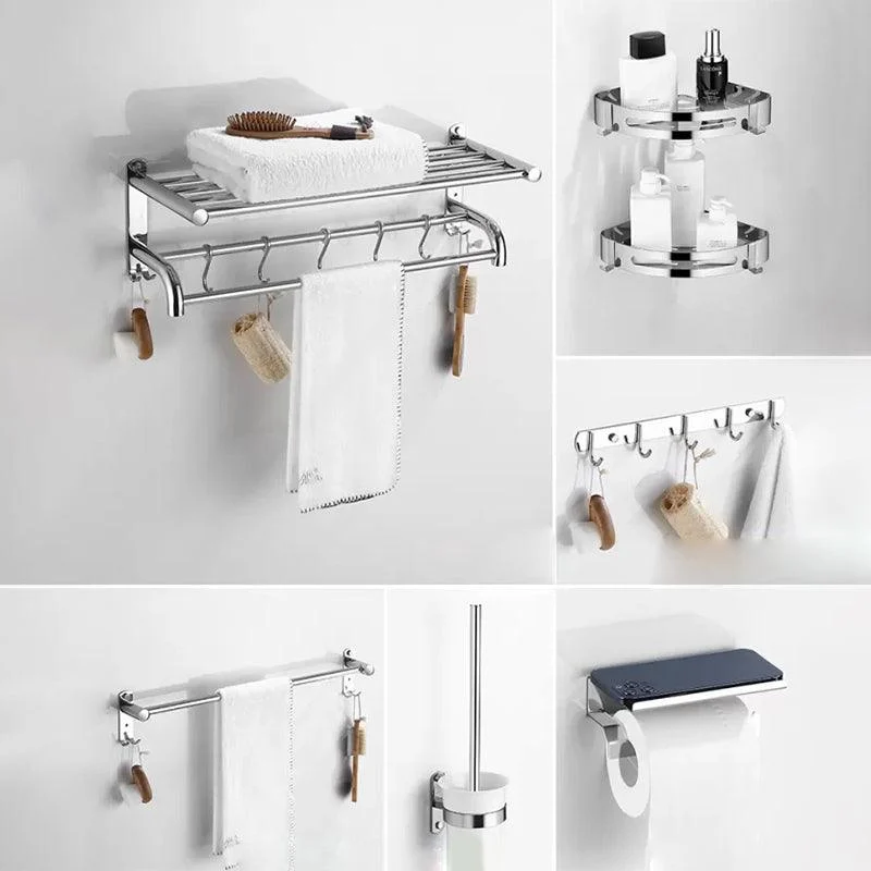 Modern Bathroom Accessory Kit Stainless Steel Bath Shelf Bathroom Set -Bathlova