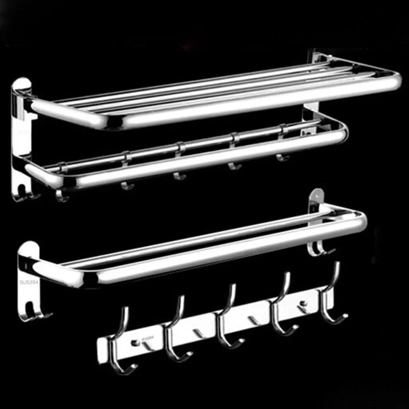 Modern Bathroom Accessory Kit Stainless Steel Towel Bar Bath Shelf Bathroom Set -Bathlova