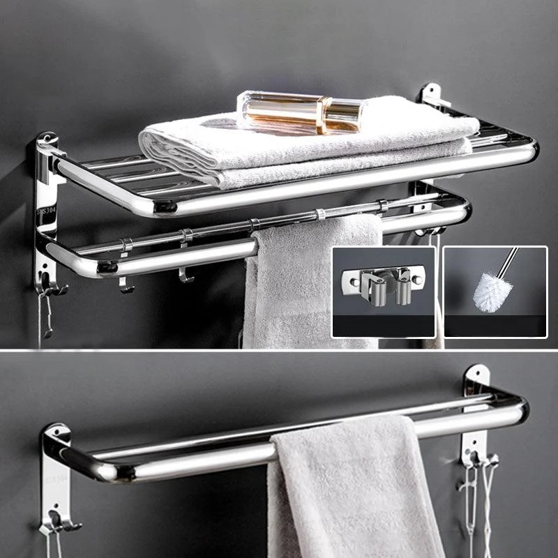 Modern Bathroom Accessory Kit Stainless Steel Towel Bar Bath Shelf Bathroom Set -Bathlova