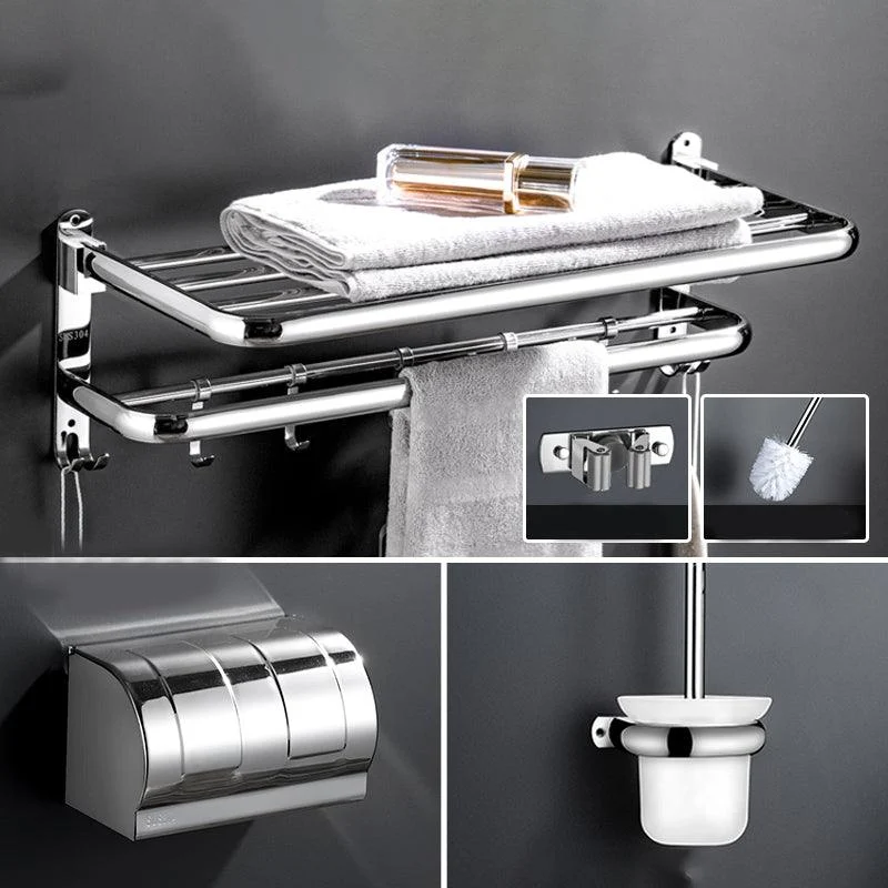 Modern Bathroom Accessory Kit Stainless Steel Towel Bar Bath Shelf Bathroom Set -Bathlova