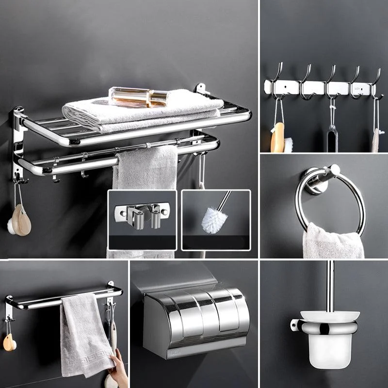 Modern Bathroom Accessory Kit Stainless Steel Towel Bar Bath Shelf Bathroom Set -Bathlova