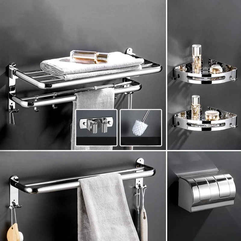 Modern Bathroom Accessory Kit Stainless Steel Towel Bar Bath Shelf Bathroom Set -Bathlova