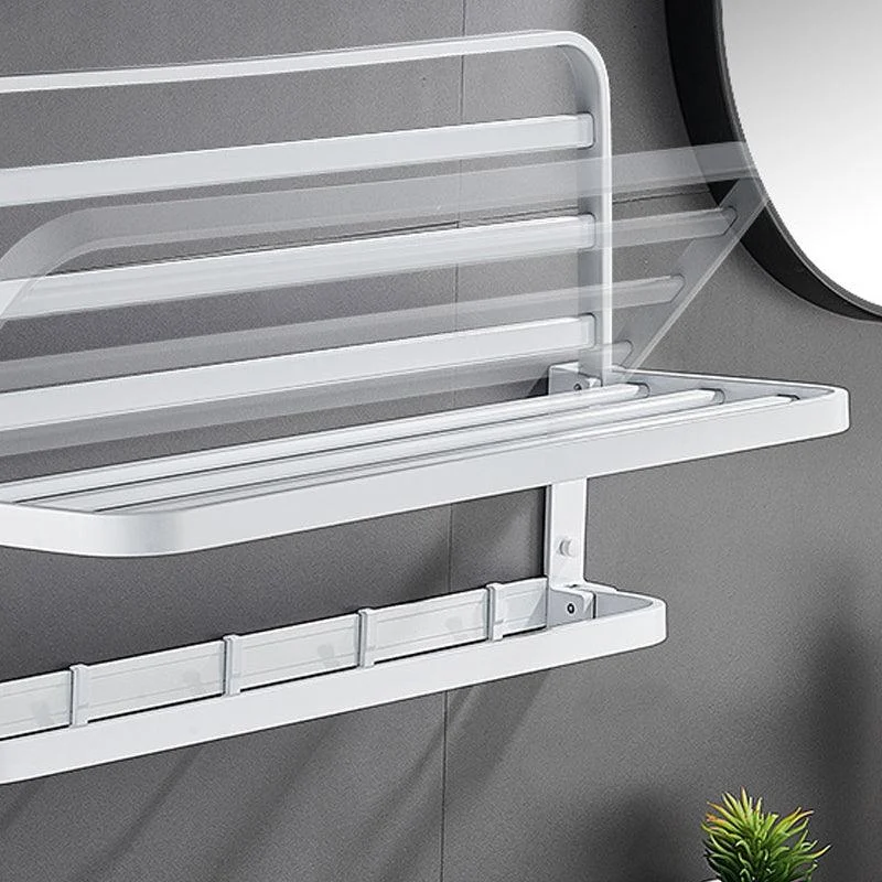 Modern Bathroom Accessory Kit Towel Bar Bath Shelf White Bathroom Accessory Set -Bathlova