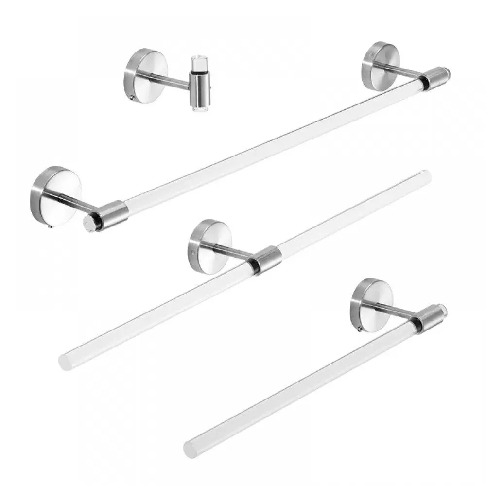 Modern Bathroom Accessory Kit Towel Bar Silver/Gold/Black Bathroom Hardware -Bathlova