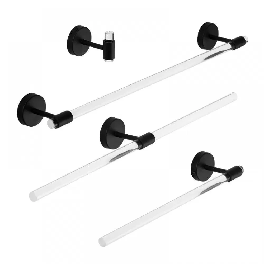 Modern Bathroom Accessory Kit Towel Bar Silver/Gold/Black Bathroom Hardware -Bathlova