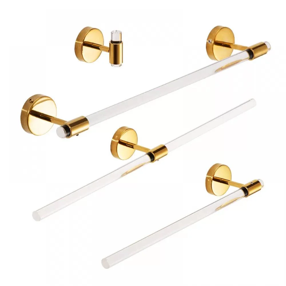 Modern Bathroom Accessory Kit Towel Bar Silver/Gold/Black Bathroom Hardware -Bathlova