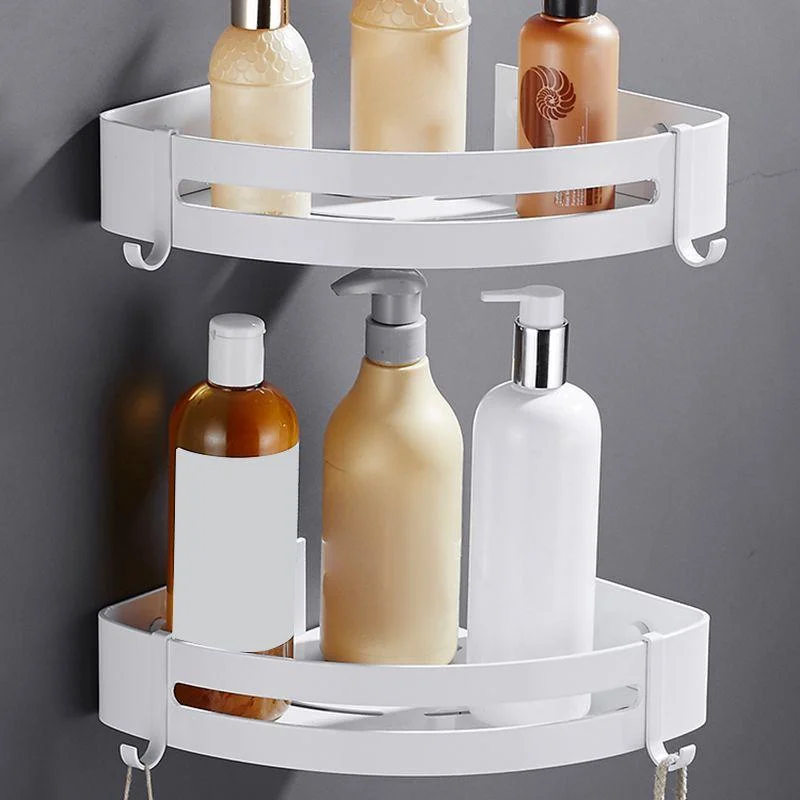 Modern Bathroom Accessory Kit White Bathroom Hardware, Bath Shelf -Bathlova