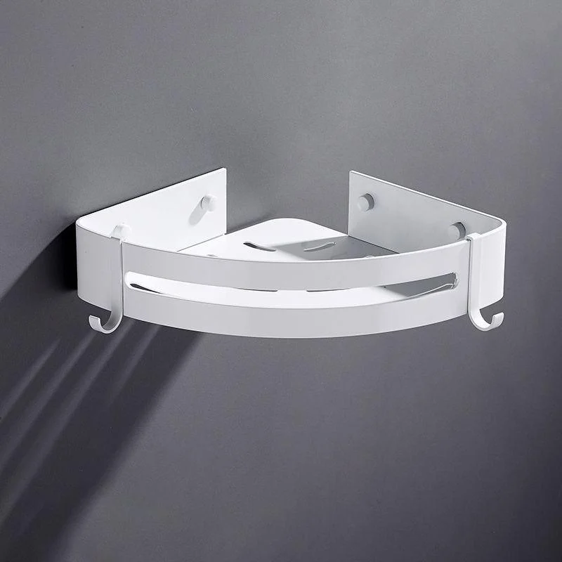 Modern Bathroom Accessory Kit White Bathroom Hardware, Bath Shelf -Bathlova