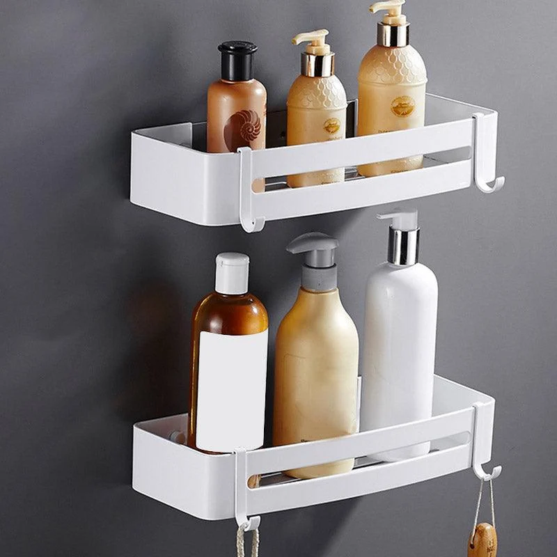 Modern Bathroom Accessory Kit White Bathroom Hardware, Bath Shelf -Bathlova