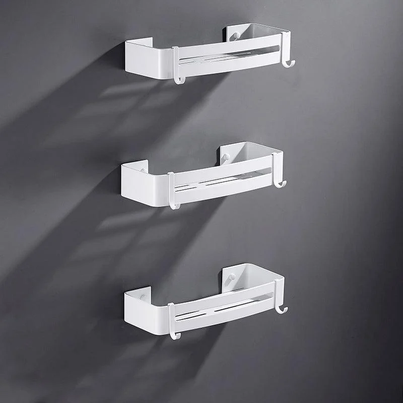 Modern Bathroom Accessory Kit White Bathroom Hardware, Bath Shelf -Bathlova