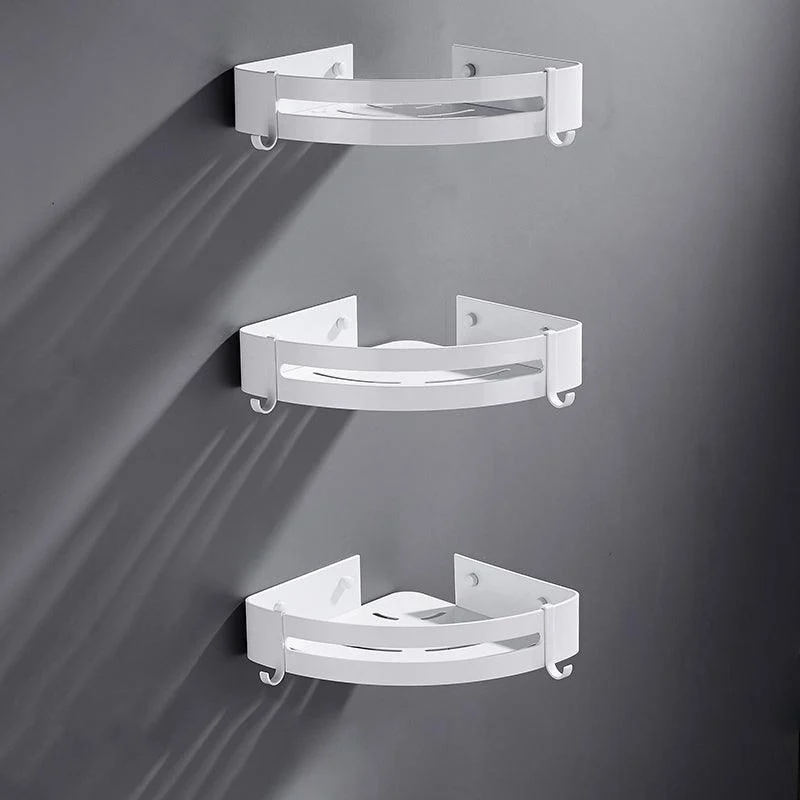 Modern Bathroom Accessory Kit White Bathroom Hardware, Bath Shelf -Bathlova