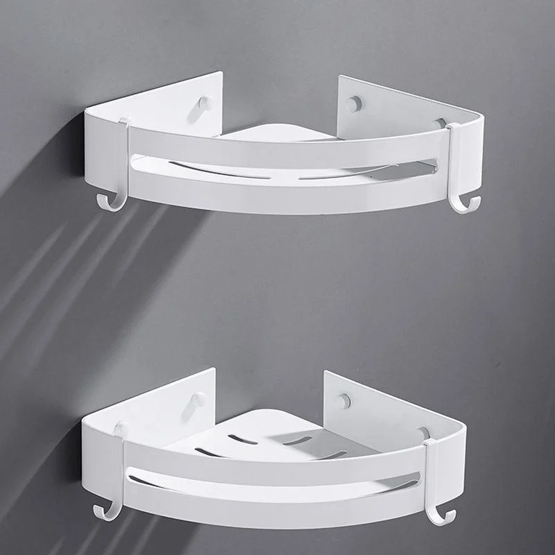 Modern Bathroom Accessory Kit White Bathroom Hardware, Bath Shelf -Bathlova