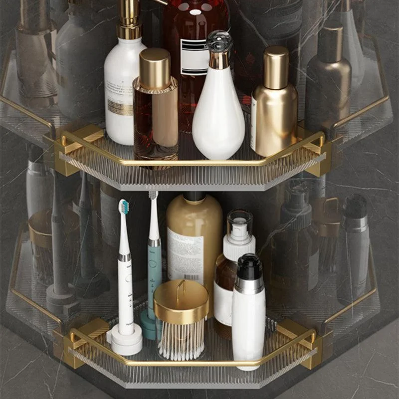 Modern Bathroom Accessory Set Bath Shelf Gold Towel Bar Bath Hardware Set -Bathlova