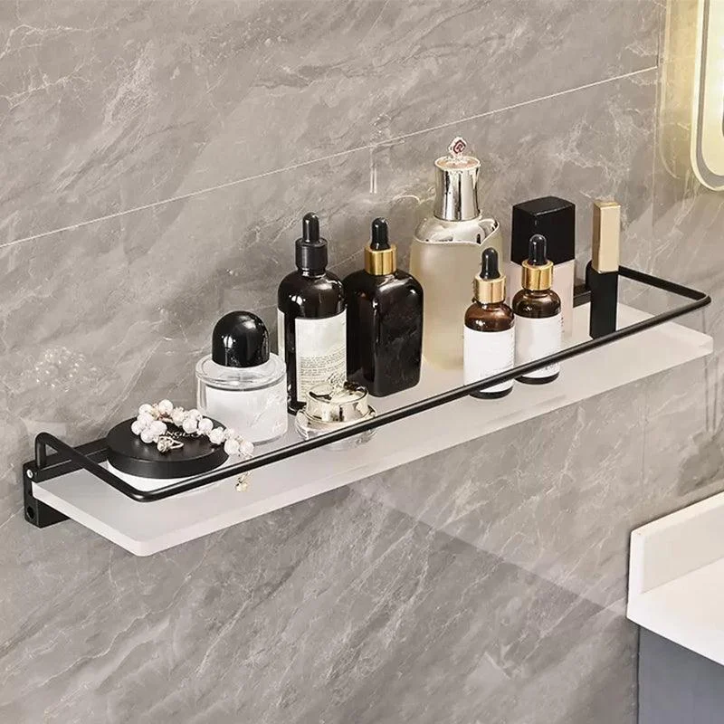 Modern Bathroom Accessory Set Bath Shelf Towel Bar Black Bath Hardware Set -Bathlova