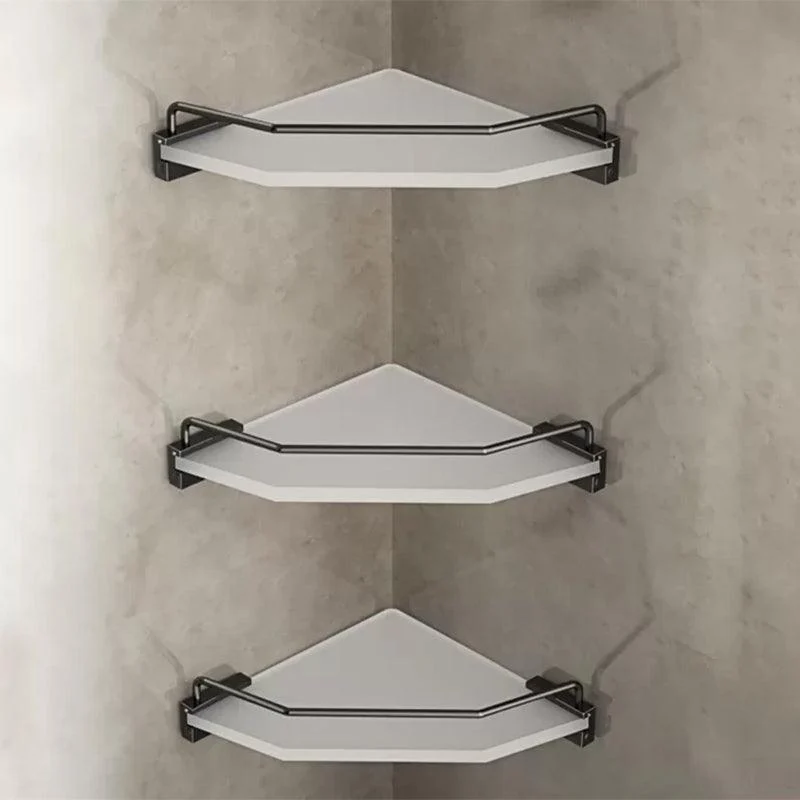 Modern Bathroom Accessory Set Bath Shelf Towel Bar Black Bath Hardware Set -Bathlova