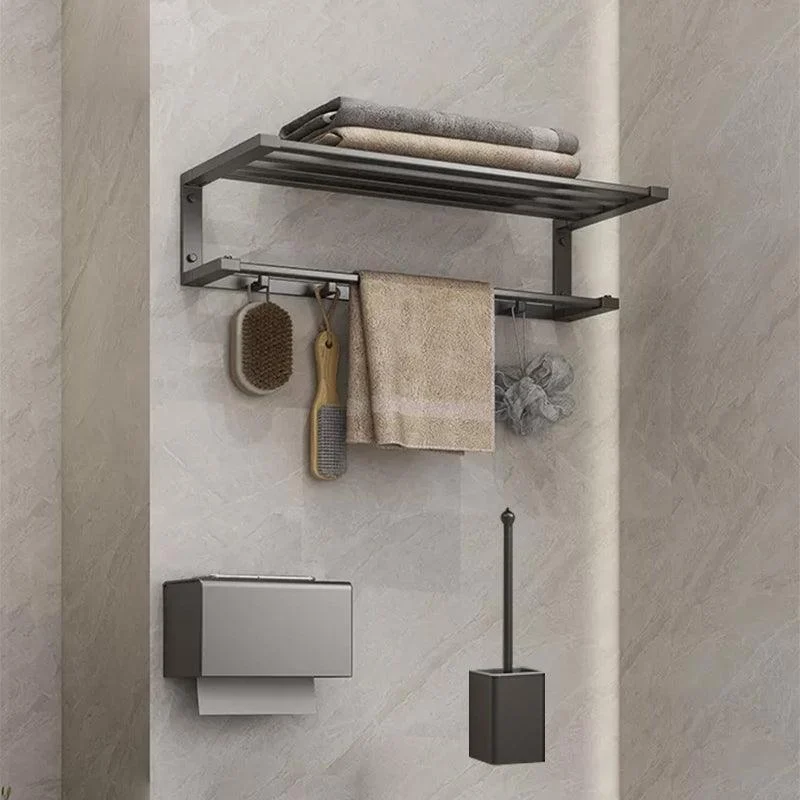 Modern Bathroom Accessory Set Grey Bathroom Accessories Hardware Set -Bathlova