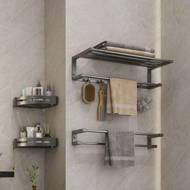 Modern Bathroom Accessory Set Grey Bathroom Accessories Hardware Set -Bathlova