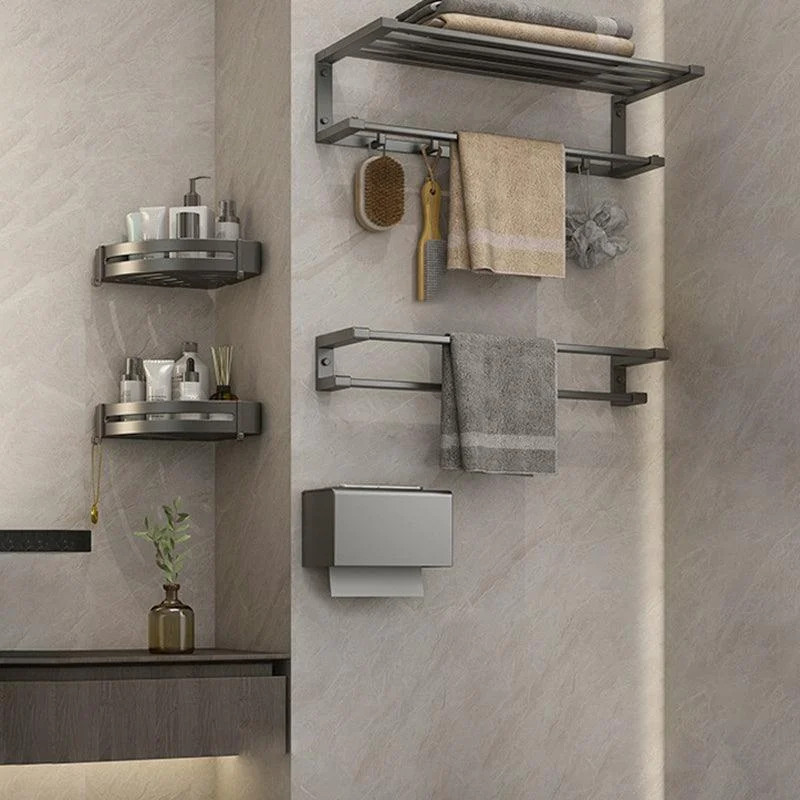 Modern Bathroom Accessory Set Grey Bathroom Accessories Hardware Set -Bathlova