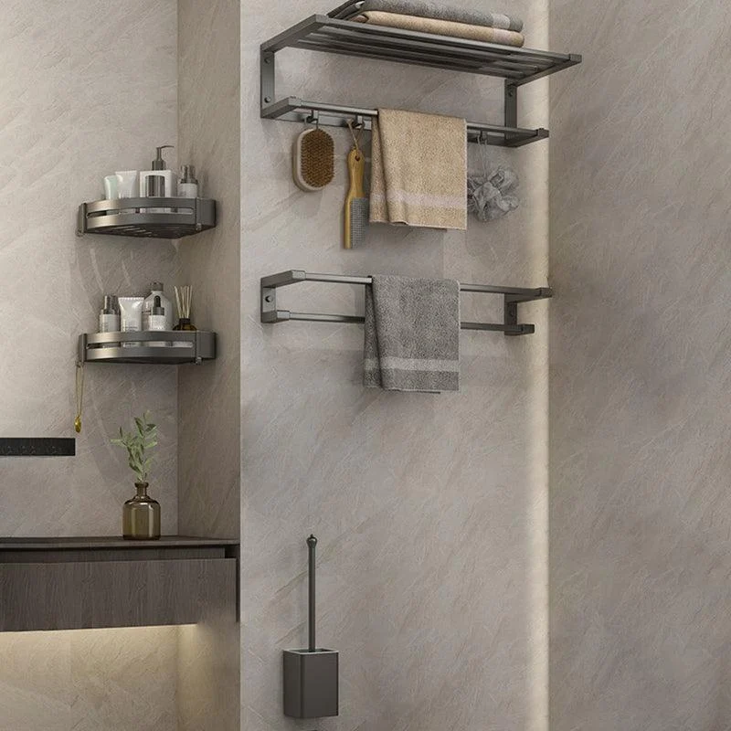 Modern Bathroom Accessory Set Grey Bathroom Accessories Hardware Set -Bathlova