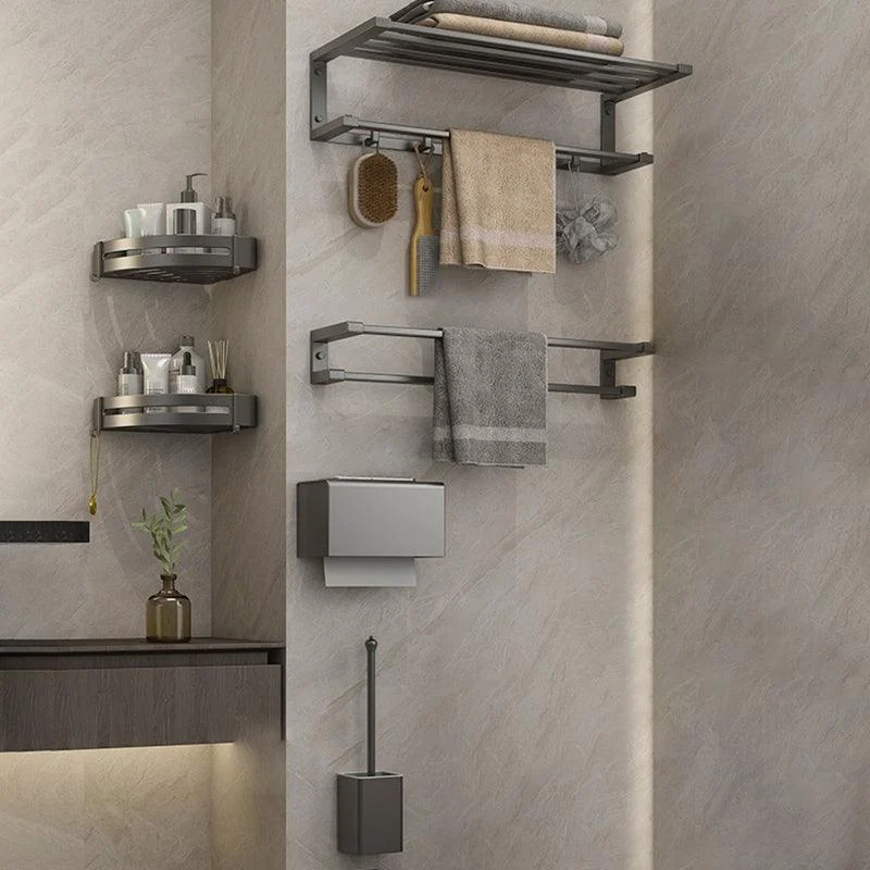 Modern Bathroom Accessory Set Grey Bathroom Accessories Hardware Set -Bathlova