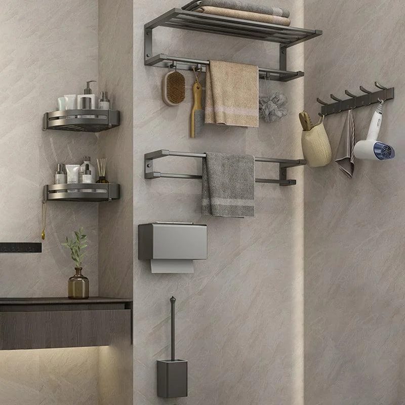 Modern Bathroom Accessory Set Grey Bathroom Accessories Hardware Set -Bathlova