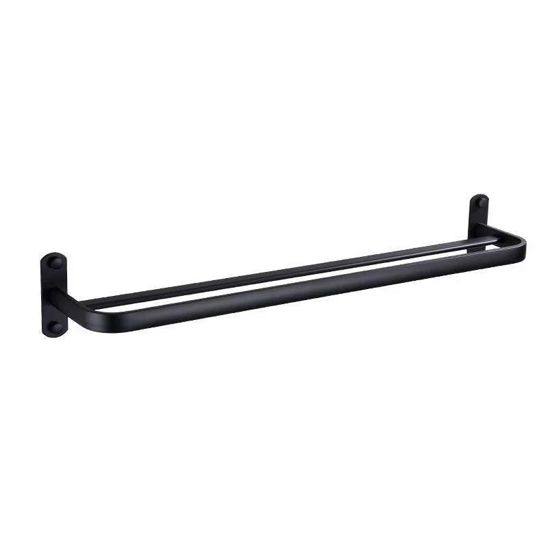 Modern Bathroom Accessory Set Matte Black/Gray Bath Shelf/Towel Bar & Paper Holder -Bathlova