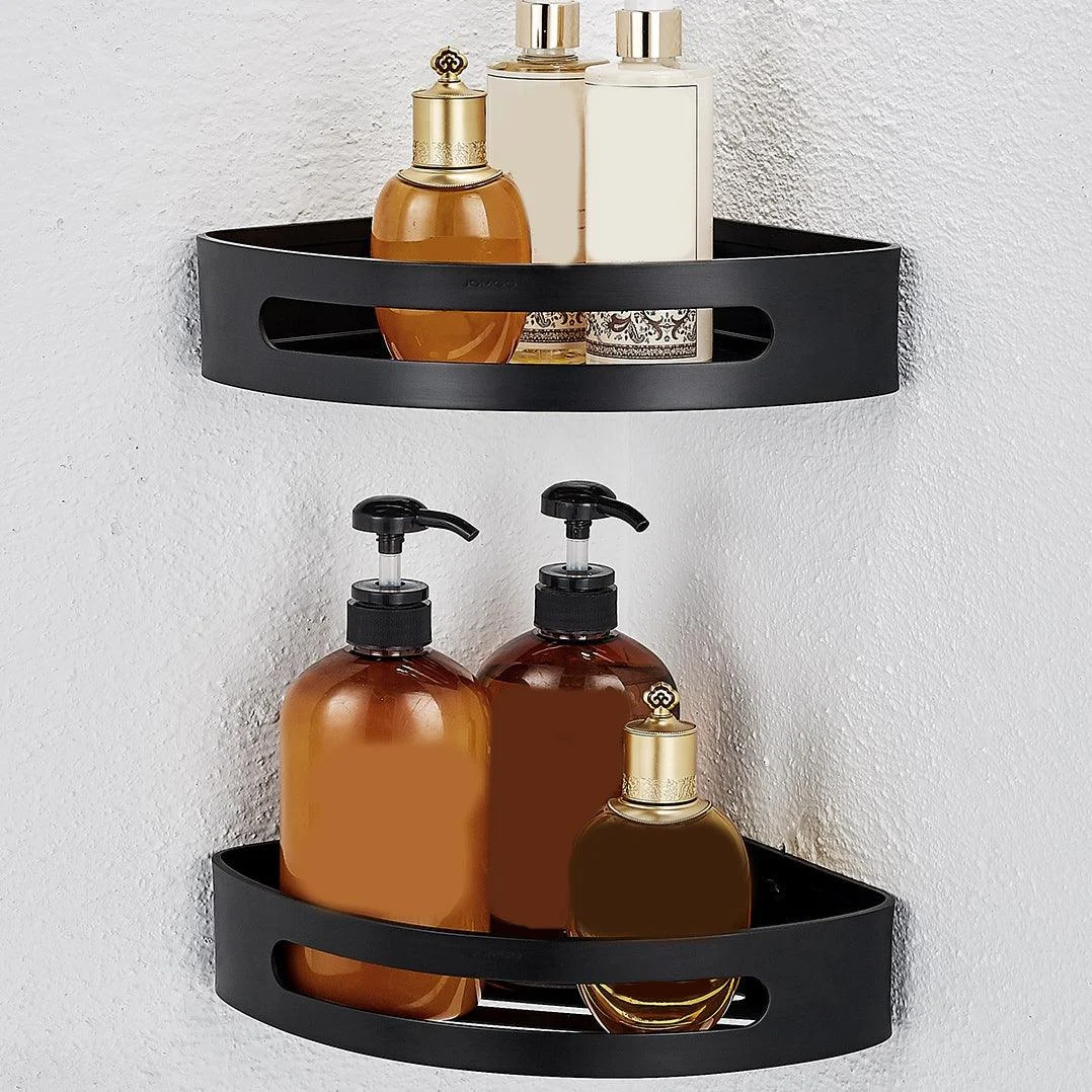 Modern Bathroom Accessory Set Metal Bathroom Hardware in Matte Black -Bathlova