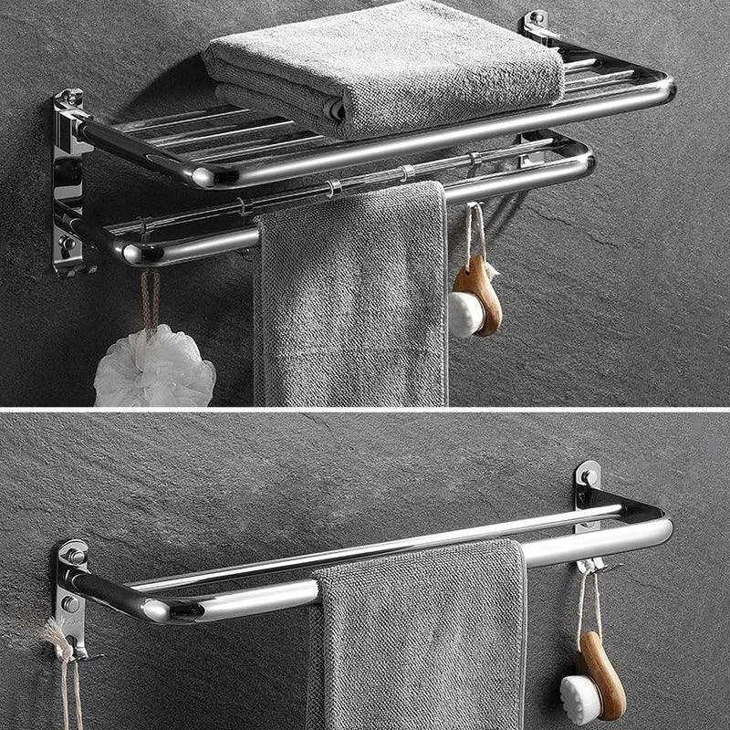 Modern Bathroom Accessory Set Silver Bathroom Accessories Hardware Set -Bathlova