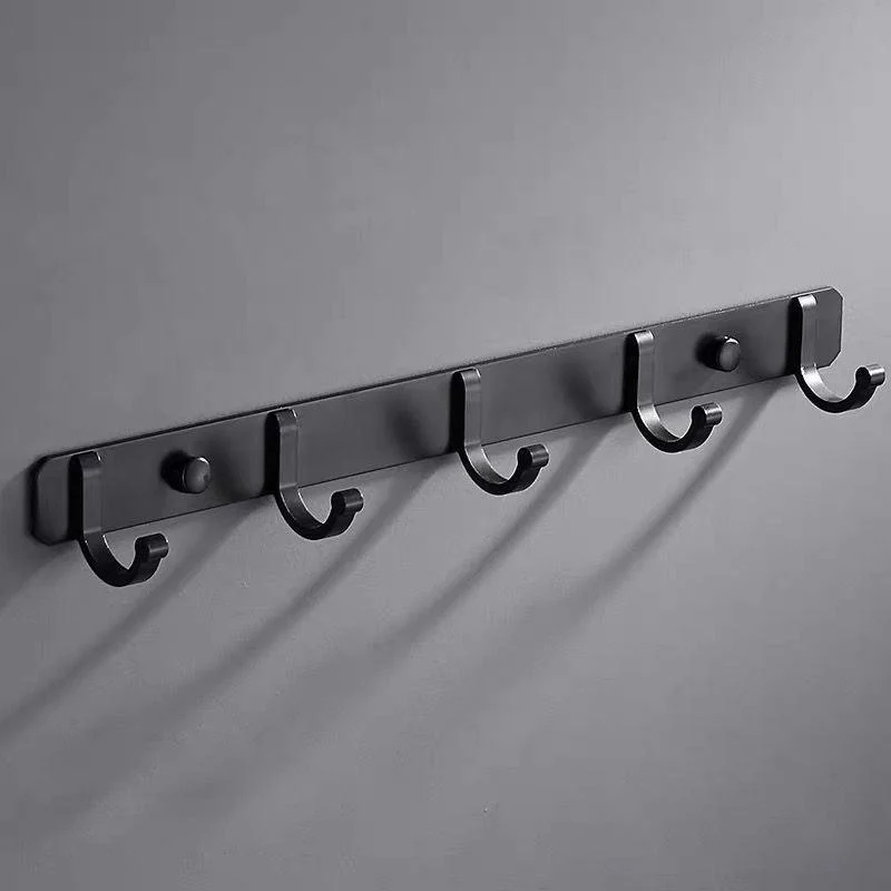 Modern Bathroom Accessory Set Towel Bar Black Soap Dish Bath Hardware Set -Bathlova