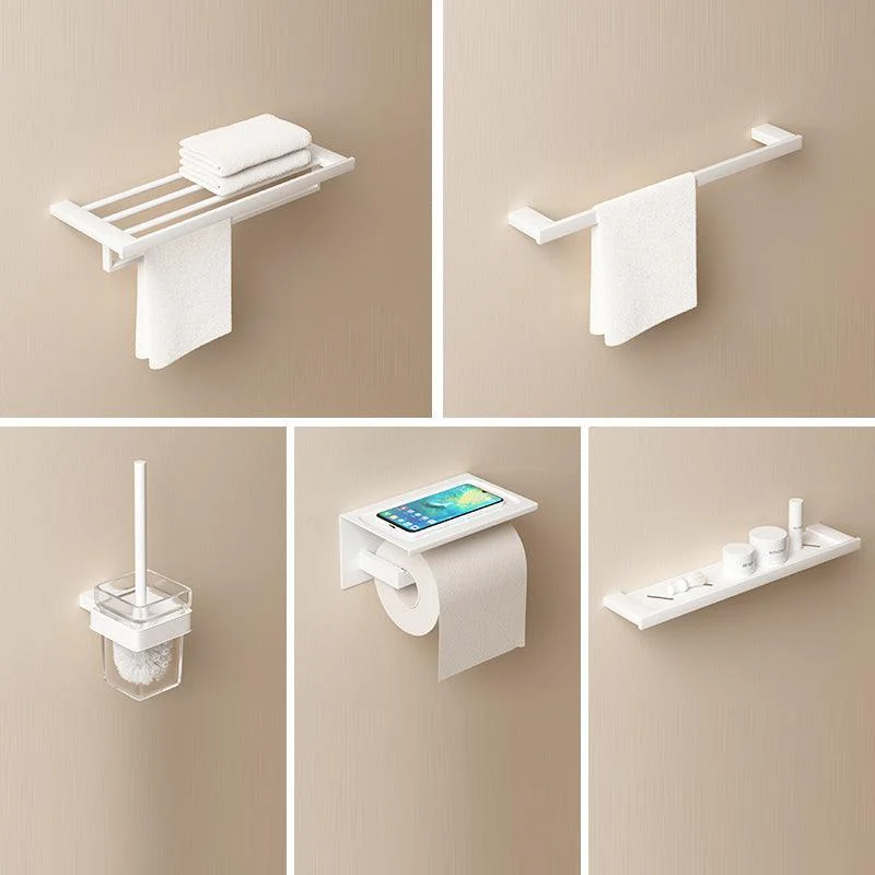 Modern Bathroom Accessory Set White Bathroom Accessories Hardware Set -Bathlova