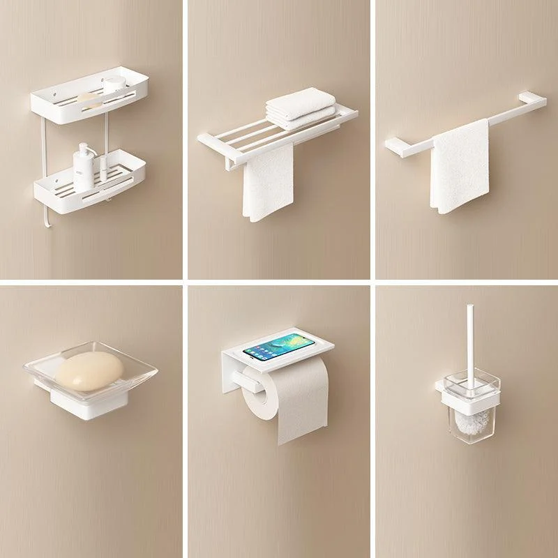 Modern Bathroom Accessory Set White Bathroom Accessories Hardware Set -Bathlova