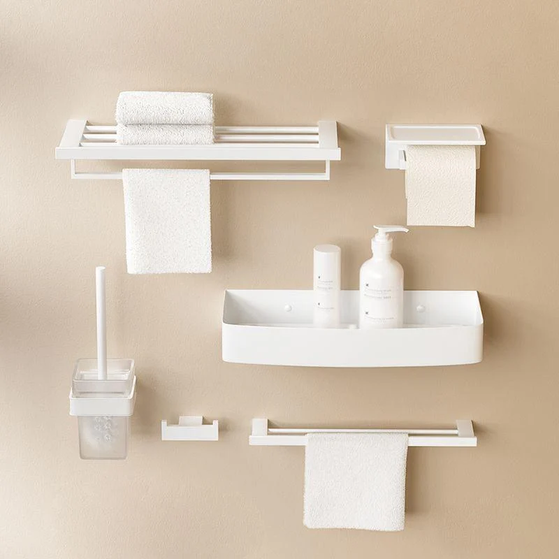 Modern Bathroom Accessory Set White Bathroom Accessories Hardware Set -Bathlova