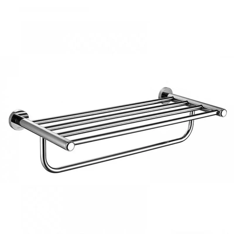 Modern Bathroom Hardware Bath Shelf Towel Bar Stainless Steel Bathroom Accessory Kit -Bathlova