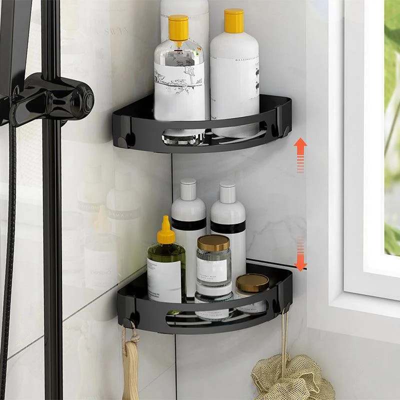 Modern Bathroom Hardware Black Paper Holder Bath Shelf Bathroom Accessory Kit -Bathlova