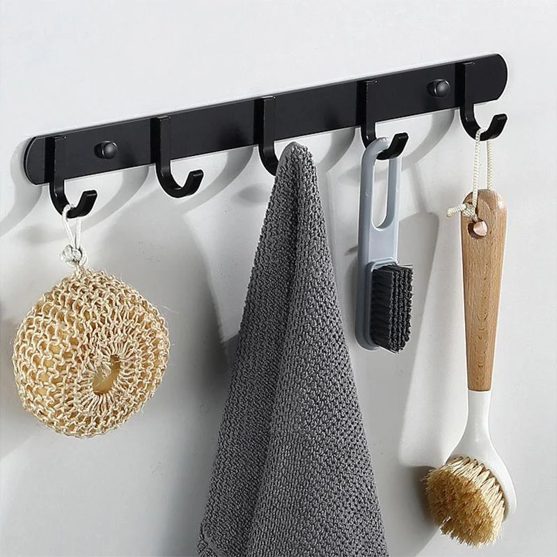 Modern Bathroom Hardware Black Paper Holder Bath Shelf Bathroom Accessory Kit -Bathlova