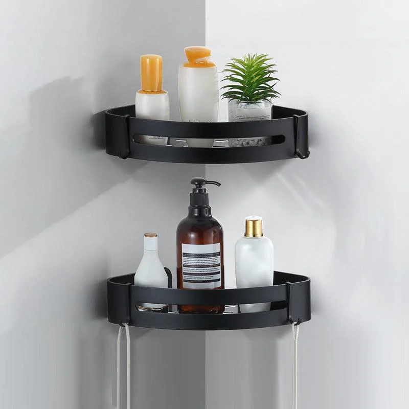 Modern Bathroom Hardware Black Paper Holder Bath Shelf Bathroom Accessory Kit -Bathlova