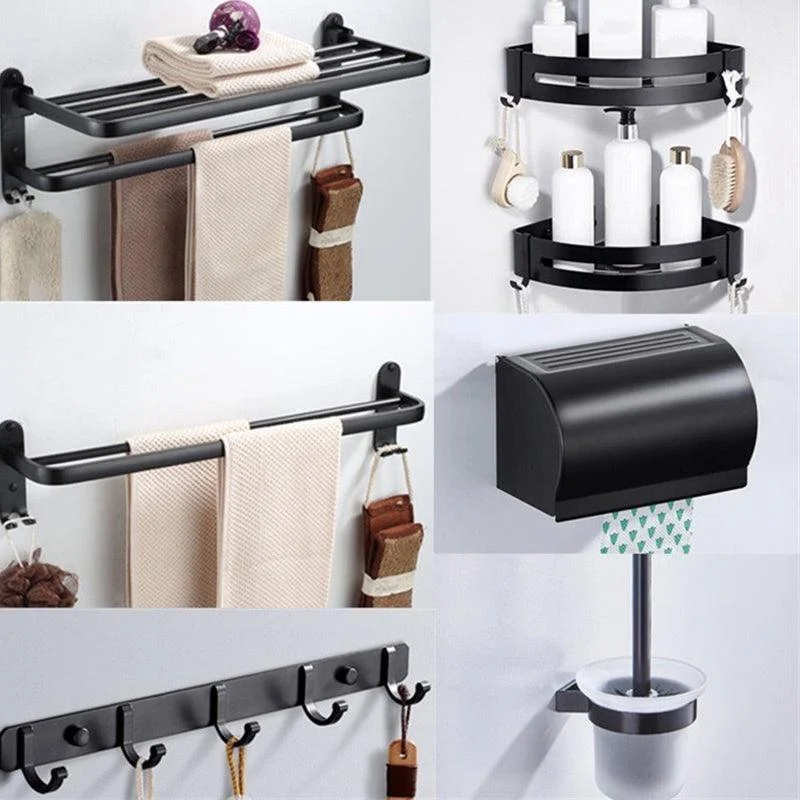 Modern Bathroom Hardware Paper Holder Bath Shelf Bathroom Accessory Kit -Bathlova