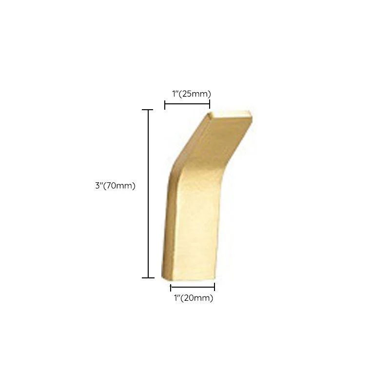 Modern Bathroom Hardware Paper Holder Bath Shelf Gold Bathroom Accessory Kit -Bathlova