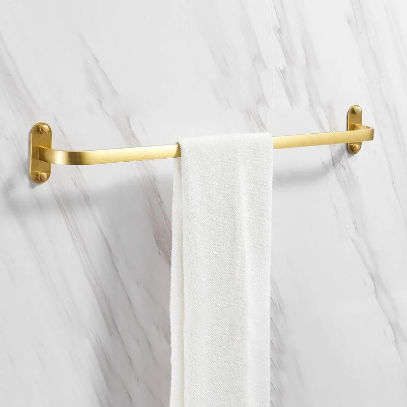 Modern Bathroom Hardware Paper Holder Bath Shelf Gold Bathroom Accessory Kit -Bathlova